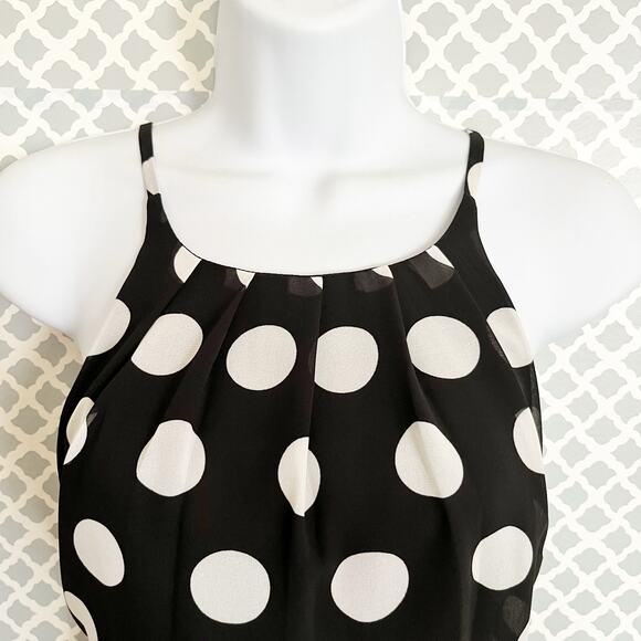 FRANCESCA’S | MI AMI Polka Dot Halter Dress – Black/White – Size L – NWT! - Picture 6 of 9